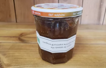 Confiture de Figues à la Vanille Bourbon - 66% figues du jardin - 34% sucre de canne Bio - Vanille gousse - 320g